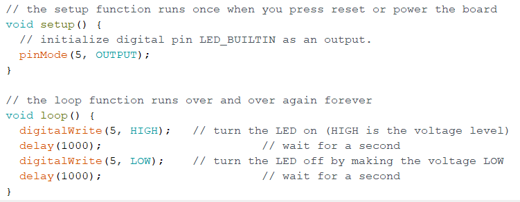 FountainLightBlinkCode